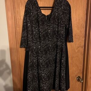 NWT Black and White Tweed Dress